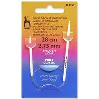 Pony CIRC K/P 28CMX2.75 - Knitting Pins: Circular: Fixed: Sock: 28cm x 2.75mm