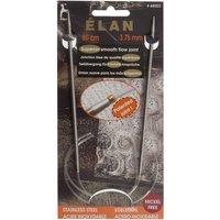 Pony S/S CIR KP 80CMX3.75 - Knitting Pins: Circular: Fixed: Stainless Steel: Elan: 80cm x 3.75mm