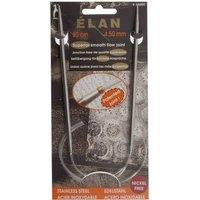 Pony S/S CIR KP 80CMX4.50 - Knitting Pins: Circular: Fixed: Stainless Steel: Elan: 80cm x 4.50mm