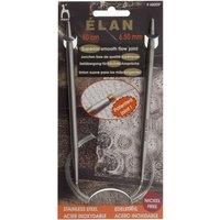 Pony S/S CIR KP 80CMX6.50 - Knitting Pins: Circular: Fixed: Stainless Steel: Elan: 80cm x 6.50mm