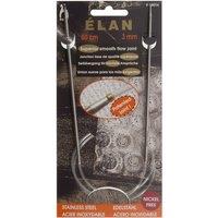 Pony S/S CIR KP 80CMX3.00 - Knitting Pins: Circular: Fixed: Stainless Steel: Elan: 80cm x 3.00mm
