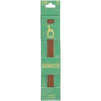 Pony BAMB DE KP 15CMX2.25 - Knitting Pins: Double-Ended: Set of Five: Bamboo: 15cm x 2.25mm in Brown