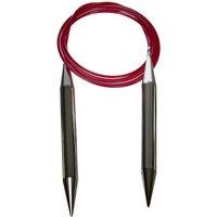 KnitPro Nova Metal: Knitting Pins: Circular: Fixed: 150cm x 12.00mm in Silver