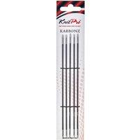 KnitPro Karbonz: Knitting Pins: Double-Ended: Set of Five: 15cm x 1.50mm in Black