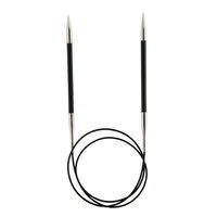 KnitPro Karbonz: Knitting Pins: Circular: Fixed: 40cm x 2.00mm in Black