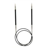 KnitPro Karbonz: Knitting Pins: Circular: Fixed: 40cm x 3.00mm in Black