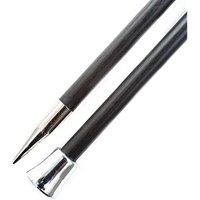 KnitPro KARBONZ SP 35X6 - Karbonz: Knitting Pins: Single-Ended: 35cm x 6.00mm in Black
