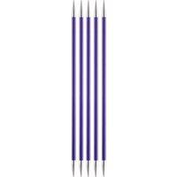 KnitPro ZING DP 20X3.75 - Zing: Knitting Pins: Double-Ended: Set of Five: 20cm x 3.75mm