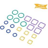 KnitPro MTL S/MARKERS LINEA - Metal Stitch Markers: Linea: Pack of 40
