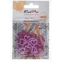KnitPro MTL S/MARKERS AMOUR - Metal Stitch Markers: Amour: Pack of 40