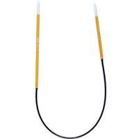 KnitPro ZING F/CIRC 25X2.25 - Zing: Knitting Pins: Circular: Fixed: 25cm x 2.25mm in Black