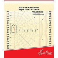 Sew Easy SLASH N CIRCLE RULER - Rule: Slash 'n' Circle : 31cm x 26cm | Size: 31 cm x 26 cm
