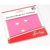 Sew Easy PINWHEEL TEMPLATE - Template: Pinwheel: 11.4 x 11.4cm (4.5 x 4.5in) in Pink | Size: 11.4 x 11.4 cm