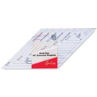 Sew Easy SE QUILT TEMP D/MOND - Template: Quilting: 45 Degree Diamond