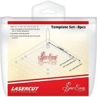 Sew Easy Template Set: Patchwork: Mini Diamonds: 8 Sizes: 0.75 - 3in