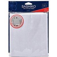 Sew Easy FABRIC 1MX142CM WHT - Sashiko: Cotton Fabric: 1m x 1.42m: White | Size: 1MX142 cm
