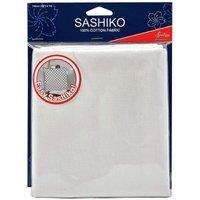 Sew Easy FABRIC 1MX142CM IVRY - Sashiko: Cotton Fabric: 1m x 1.42m: Ivory in White | Size: 1MX142 cm