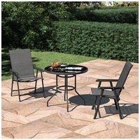 Living and Home Dauda 2 Seater Dining Bistro Set in Brown