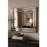 Yearn Mirrors Double Bevelled Wall Mirror 90x60cm in Clear | Size: 90x60 cm