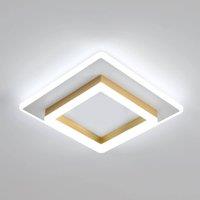 Pheashine White Gold Square LED Ceiling Light 30W 6500K Daylight 30cm 220V Lamp