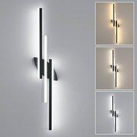 Pheashine Black Linear LED Wall Light 28W 3 Colour Changing 3000-6500K 100cm