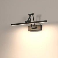 Pheashine Black Adjustable Foldable LED Vanity Light, 9W 4500K Neutral White, 40cm