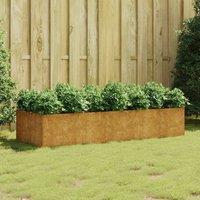 Berkfield Home Garden Raised Bed 200x80x40 cm Corten Steel in Brown | Size: 200 x 80 x 40 cm
