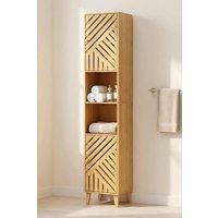 STILVORA Bathroom Cabinet with Shelves in Natural