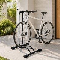 STILVORA Bike Stand with Adjustable Hooks Black