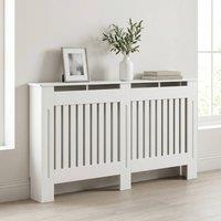 STILVORA Radiator Cover 152 cm with Top Shelf White