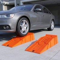 STILVORA Vehicle Ramps 91 cm Interlocking Design in Orange
