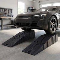 STILVORA Car Ramps 91 cm Interlocking Heavy Duty Black