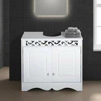 STILVORA Under Sink Storage Cabinet with 2 Doors White