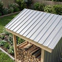 STILVORA Roof Sheet Panels Set of 12 in Grey