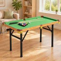 STILVORA Folding Pool Table 1.2 m Complete Set in Green