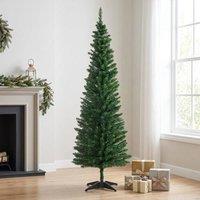 STILVORA Artificial Christmas Tree with Stand in Green