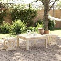 Berkfield Home Garden Footstools 2 pcs Solid Wood Fir in Brown