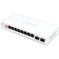 ASUS QG-U1080 - 8-Port 2.5G & 2-Port 10G SFP Plus Unmanaged Switch in White