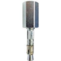 JCP CONSTRUCTION PRODUCTS Nail-In Socket Dual Thread M8/M10 - 6 x 30 - Box of 100 in Silver