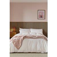 Helena Springfield 'Leaf Sprig' Duvet Cover Set in Pink | Size: Double