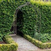 Ascalon Design Ltd Knotted Arch - Metal - Rusty - L40 x W124 x H222 cm in Brown