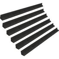 Monstershop Flexible Lawn Edging 7.2m - Black | Size: 120 cm