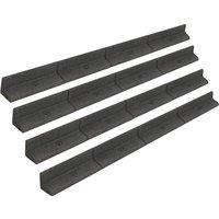 Monstershop Flexible Lawn Edging 4.8m - Grey | Size: 120 cm