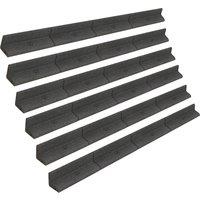 Monstershop Flexible Lawn Edging 7.2m - Grey | Size: 120 cm