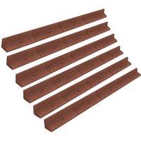 Monstershop Flexible Lawn Edging 7.2m - Terracotta | Size: 120 cm