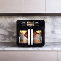Home Detail Ometa Lumi 23L Air Fryer Oven with Divider in Black