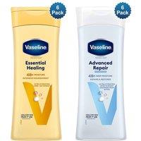 Vaseline Intensive Care Body Lotion Essential Healing & Repair 400ml, 6 Pack in White