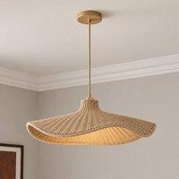 CGC Lighting Altheia Large 60cm Hand Made Woven String Wave Easy Fit Lampshade in Natural