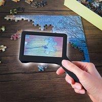 Coopers of Stortford Rechargeable Video Magnifier with 3x - 10x Zoom & LED Lights in Black