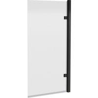 Balterley 8mm Glass Hinged Shower Bath Screen - Black